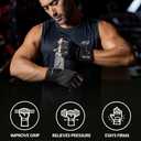 MhIL Workout Gloves for Men Comfortable Gym Gloves for Men with Enhanced Grip for Safety and Hand Protection Weight Lifting Protection with Wrist Wraps Support for Performance Boost and Style
