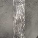 Modern Drum Chandelier 24.4" Black Crystal Glass Chandeliers 8-Light Luxury Ceiling Pendant Lighting Fixture for Dining Room Foyer Living Room Bedroom