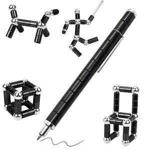 Fidget Toys Adult, Magnetic Fidget Pen, Magnet Pen for Boys, Fun Christmas Easter Basket Stuffers Cool Gifts for Teens(Black)