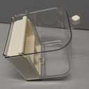 Hanging Bird Bath for Cage with Bowls & Mesh Bottom - 3-in-1 Multifunction Bird Bath/Bowl/House, Bird Shower for Lovebirds, Finches, Parakeets, Budgies, and Other Small to Medium Birds - White