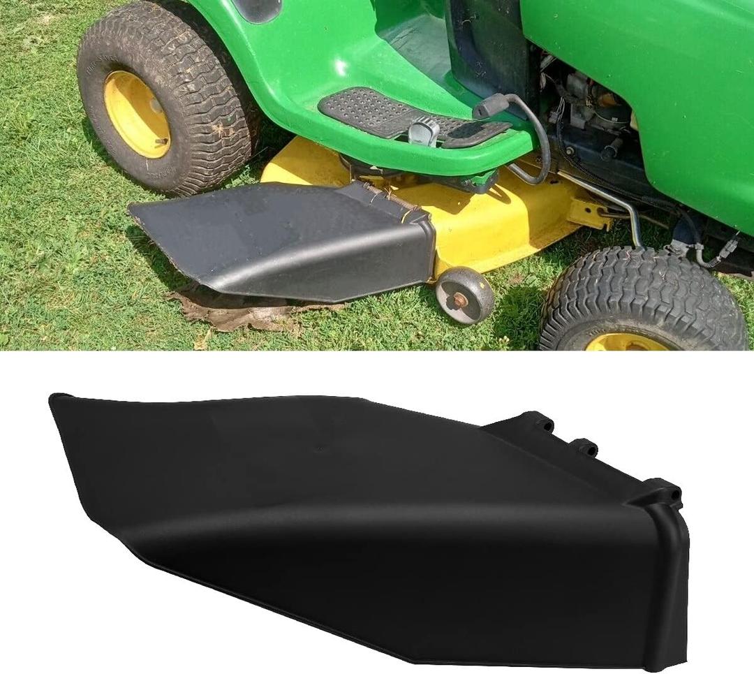 ECOTRIC Discharge Chute Kit Compatible with John Deere 42" or 48" D Series EZtrak & x300 Models Deck Deflector Shield Chute Cover Replace for GX25075 GY20647 M155988 AM126397