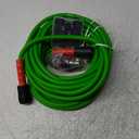 YAMATIC Super Flexible Pressure Washer Hose 50FT for Power Washer Replacement, Kink Resistant Extension With Leak-Free M22 Female & 3/8" Quick Connect Adapters, 1/4" 3200 PSI, Green