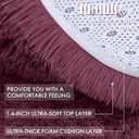 OLANLY 2x6 Machine Washable Runner Rugs for Hallway, Soft Fluffy Shaggy Bedside Rugs for Bedroom, Living Room, Indoor Floor Carpet for Kids Girls Boys, Nursery Rooms, Home Decor Aesthetic, Burgundy