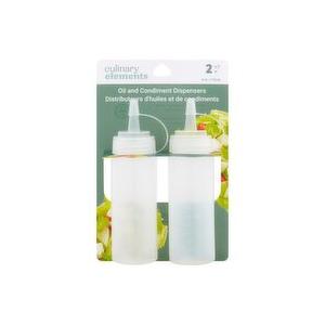 Culinary Elements 4 oz Oil and Condiment Dispensers, 4 Pack 