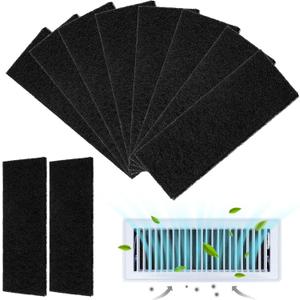 4"x10" Activated Carbon Air Vent Filters for Home, Floor Vents Filters, AC Vent Filter,Floor Registers Filters,10 Pcs Charcoal Vent Filter Home