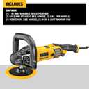 DEWALT Buffer Polisher, 7-in-9-in, 12 amp, Variable Speed Dial 0-3,500 RPMs, Soft Start Corded Car Buffer (DWP849X)