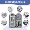 13 Pcs Stethoscope Case Sets Medical Supplies Include Stethoscope Case, Medical Scissors, 2 Penlights with Batteries, Bandage Wraps for Nursing School Tool Kits, Black New