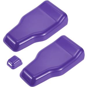 1 Set Rear Tail Door Window Hinge Rain Wiper Nozzle Cover for Jeep Wrangler JL JLU 2018-2024 Rear Window Hinge & Nozzle Decor Decals ABS Purple