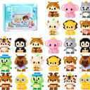 Mini Building Block Sets Animal 24 PackEaster Egg Fillers for Kids, Party Favors for Kids Building Set for Goodie Bag Fillers Classroom Prizes Ages 6+ (Animals)