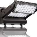 Rotatable LED Wall Pack Light with Dusk to Dawn Photocell, 120W 16800LM 600-800W HPS/HID Equiv., 5000K Daylight ETL Commercial Outdoor Security Lighting for Warehouse, Entrance, Parking, Garage