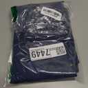 Cotton Canvas Cross Back Apron for Art Painting Garden Chef Bartender Work,Women Men 3 Pockets Waterproof Adjustable M-XXL (Blue)