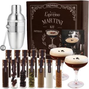 Espresso Martini Gifts  Complete Espresso Martini Kit Maker Set with Premium Coffee Mix & 6 Natural Botanicals, Cocktail Kit, Gifts for Women, Birthday Gifts for Women, Sister, Her