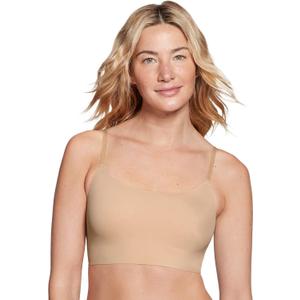 True & Co Women's Skinny Strap Ballet Bralette (Medium, Bare)