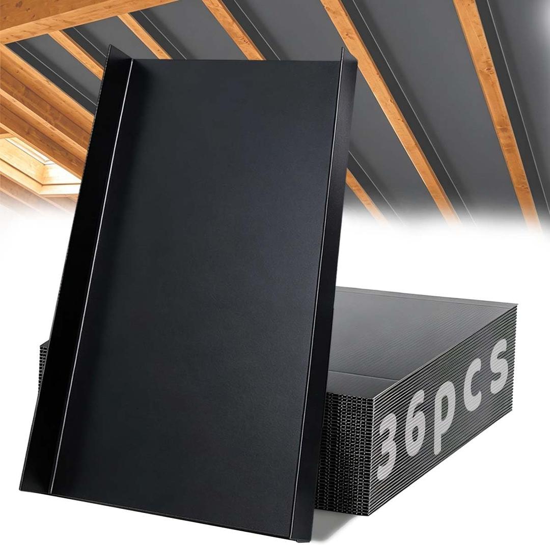 Attic Insulation Baffles,24 Inch,36 Pack,Black