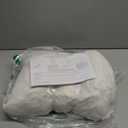 Sasttie Reading Pillow, Velvet Back Pillow for Bed Sitting Up, Adult Back-Rest Support Cushion with Arms for Sit Up on Couch, Sofa, and Floor, Dorm Essentials, Reading Accessories, Cream (18-Inch))