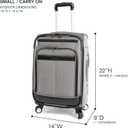 Perry Ellis Lexington II Lightweight Carry-on Spinner Luggage, Herringbone, One Size