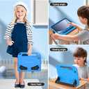 BMOUO Kids Case for Samsung Galaxy Tab A9+/A9 Plus 11 Inch 2023 (SM-X210/X216/X218), with Screen Protector, Shockproof Samsung Galaxy Tab A9 Plus Case for Kids, Blue