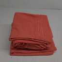 ROYALE LINENS 4 Piece Queen Sheets Set - Soft Brushed 1800 Microfiber Bedding - 1 Fitted and 1 Flat Sheet, 2 Pillow Cases - Wrinkle Free & Fade Resistant - Hotel Luxury Bed Sheets Set (Coral, Queen)