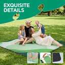 Waterproof Picnic Blanket Beach Outdoor Camping Mat Extra Large Foldable Cute Big Travel Essential Accessories Gift Park Patio Lawn Garden Grass Ground Play Music Festival Concert Must Have