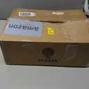 ELYONA Wood Tripod Floor Lamp Modern Standing Lamp with Black Drum Shade, Industrial Tall Reading Lamp for Office Living Room Bedroom, ETL Listed Walnut & Black, 3 Color Temperatures LED Bulb Include