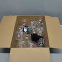 Coume 24 Pcs 6.8oz/ 200ml Spherical Plastic Potion Bottles with Hat Ball Shape Round Bottles for Drink Candy Jar Halloween Party Table Decoration DIY Crafts Gifts Favor