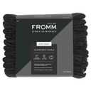 Fromm Softees Microfiber Hair Towels, Absorbent Salon Hair Towels for Hairstylists, Barbers, Spa & Gym, Fast-Drying, Ultra-Soft, Lint-Free, Multi-Purpose Towels, 16" x 29"- 10-Pack - Black
