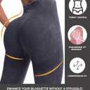 CHRLEISURE Workout Leggings Sets for Women, Gym Scrunch Butt Butt Lifting Seamless Leggings 3 Piece (Black)