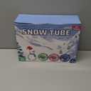 39'' Snow Tube Sled, 3Pack for The Whole Family Inflatable Snow Sled for Kids and Adult, Thickened Heavy Duty Sleds for Snow with Handles, Outdoor Winter Snow Toys for Boys Girls Tubing Sled Gift Set (blue pink green)