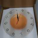 12 Inch Kitchen Wall Clock, Fried Egg Poached Egg Wall Clock Silent Non Ticking Quartz Egg Yolk Clock Round Analog Wall Watch Breakfast Food Dining Hall Canteen Restaurant Cafe Wall Art
