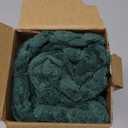 Kevin Textile Christmas Decorative Pillow Covers Set of 2 Striped Plush Corduroy Pillows Pillowcases Boho Home Decor Cushion Covers for Couch Sofa Bed Living Room 20x20 Inch, Army Green