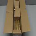 TVWOO Gold Curtain Rods for Windows 66 to 120 Inch, Heavy Duty Curtain Rods, Adjustable Curtain Rod Set, Translucent Ball Drapery Rods, Decorative Single Window Rod, Modern Curtains Rods 66-120", Brass Gold