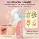 GONIM Face Wash Deep Facial Cleanser with 3s Self-Foaming, Weekly Bubble Face Mask for Oily Skin, Daily Face Wash for Makeup Remover, Collagen+Ceramides+Niacinamide, Deep Cleansing 50ml/1.76oz