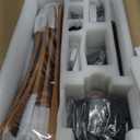 60 Inch Ceiling Fans with Lights, Outdoor Ceiling Fan for Patios with Light and Remote, 3 Downrods, ETL Listed, 3 Blades Solid Wood Ceiling Fan Reversible Quiet Dc Motor For Indoor Bedroom,60in,Walnut