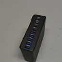 320W USB C Charger Block, 10-Port USB C Charging Station GaN III PD 65W Laptop Fast Charger Adapter for MacBook Pro/Air, DELL, iPad, iPhone, Samsung Galaxy Black