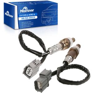 MAXFAVOR 234-9005 234-4125 Upstream & Downstream O2 Oxygen Sensor Replacement for 2002 2003 2004 Honda CR-V EX LX Base L4 2.4L O2 Sensor OE# 15575 13706