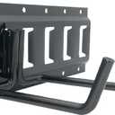 4 Pack E-Track Heavy Duty Shovel Hanger for Store Long Handled Tools ,Large Steel Tool Double J Hook, Tool Hanger | E Track Accessories for Enclosed Trailer or Trucks（Black）