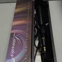 LANVIER 1.25 Inch Curling Iron, Extra Long Barrel 1 1/4 Inch Curling Iron for Long Hair up to 450F, Worldwide Dual Voltage Hair Curler for Traveling, Hair Waving Style Tool Black