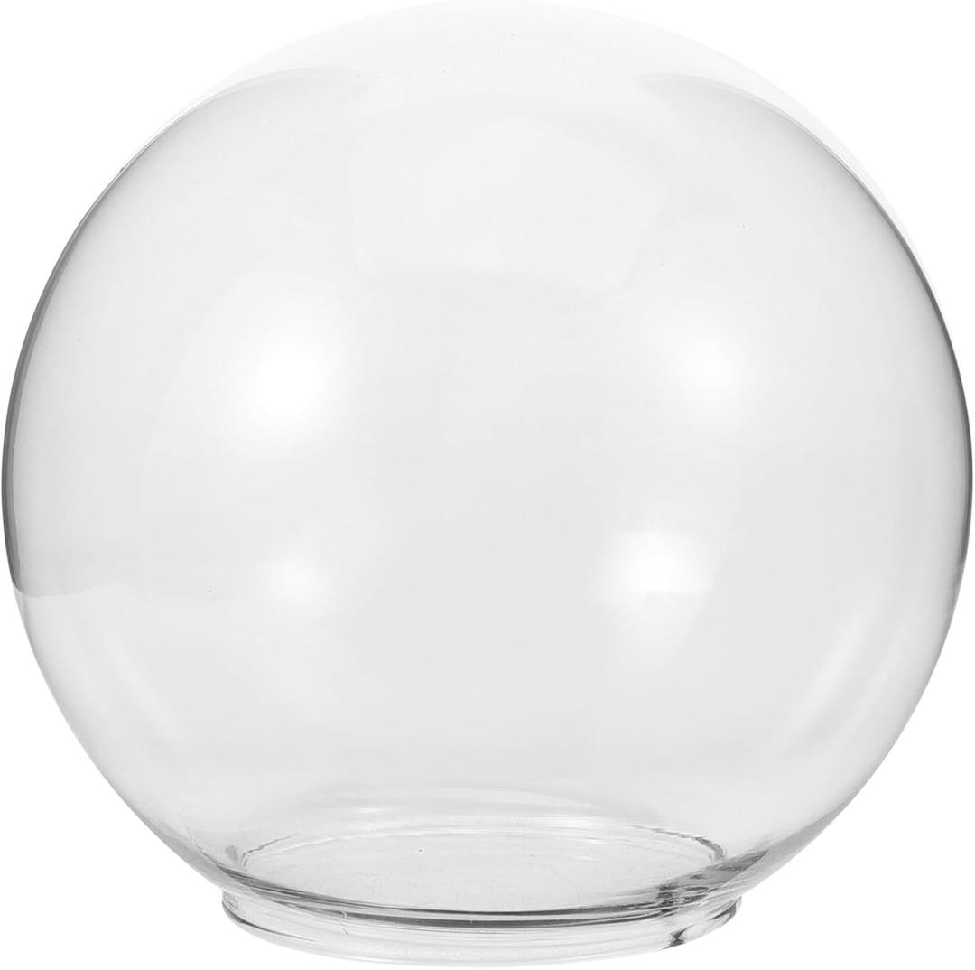 VOSAREA Globe Lamp Shade Decorative Glass Pendant Light Replacement Smoke Color Easy to Install for Living Room Bedroom Hallway and Hotel Use