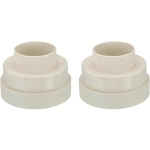 PATIKIL 6.5" to 6" to 4" Duct Reducer, 2 Pack Duct Connector Ducting Inline Adapter Increaser ABS Plastic Vent for HVAC Heating Cooling Air Ventilation