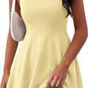 PRETTYGARDEN Cocktail Dresses for Women Summer 2026 Elegant Classy Spring A Line Sleeveless Mini Short Party Dress Pockets (Medium, Yellow)