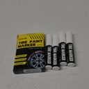 SELEAD Jumbo Tire Marker White - 4 Pack 15mm Wide Tip Paint Pens for Car Tires Lettering, Large Capacity Premium Ink Waterproof Permanent Markers