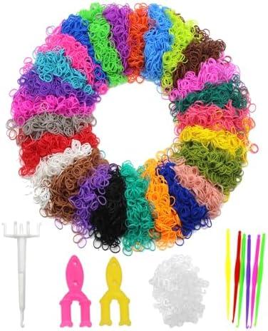 12500+ Loom Rubber Bands Refill Kit in 26 Color with 500 Clips,6 Hooks, Premium Bracelet Making Kit for Weaving DIY Crafting Gift : Arts, Crafts & Sewing
