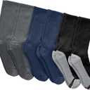 Hanes mens Max Cushioned Crew Socks, Moisture-wicking With Odor Control, Multi-packCrew Sock (Blue, M)