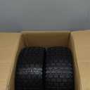 15x6.00-6 Flat Free Lawn Mower Tire and Wheel, 15x6-6nhs Riding Mowers Lawn Tire and Wheel with 3/4" Bearing, 3" Centered Hub, 2 Pack