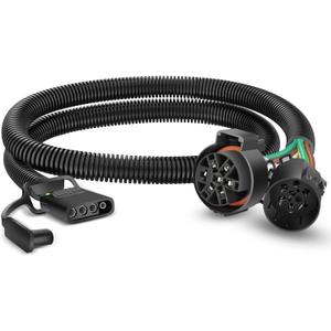 Nilight USCAR 7 Pin to 4-Pin Trailer Wiring Harness Standard 7 Way Plug for Tailgate Light Bar Adapter 41 Inches Wire for Factory Tow Package Vehicles with Uscar Socket