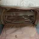Uross Large Nail Polish Organizer Bag, Holds 98 Bottles, PU Leather- Beige