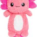 Axolotl Microwavable Unscented Heating Pad for Women and Kids- Cute Soft Cozy Pillow Plush Heatable Warm Stuffed Animals - Kawaii Hot and Cold Plushie Food Toy - Axolotl Gifts for Girls and Boys