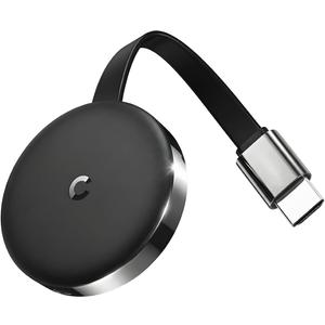 Wireless HDMI Display Dongle Adapter, 1080P/2.4G+5.8G, One-Click Mirroring Stream Video/Audio for Phone, i-Pad, Android, Windows/Laptop to HDTV/Projector/Monitor, Support Airplay/DLNA Miracast