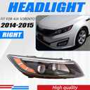 Halogen Headlight Assembly Compatible with 2014 2015 Kia Optima Headlight Headlamp Projector w/o LED w/Bulb (Passenger Right Side)