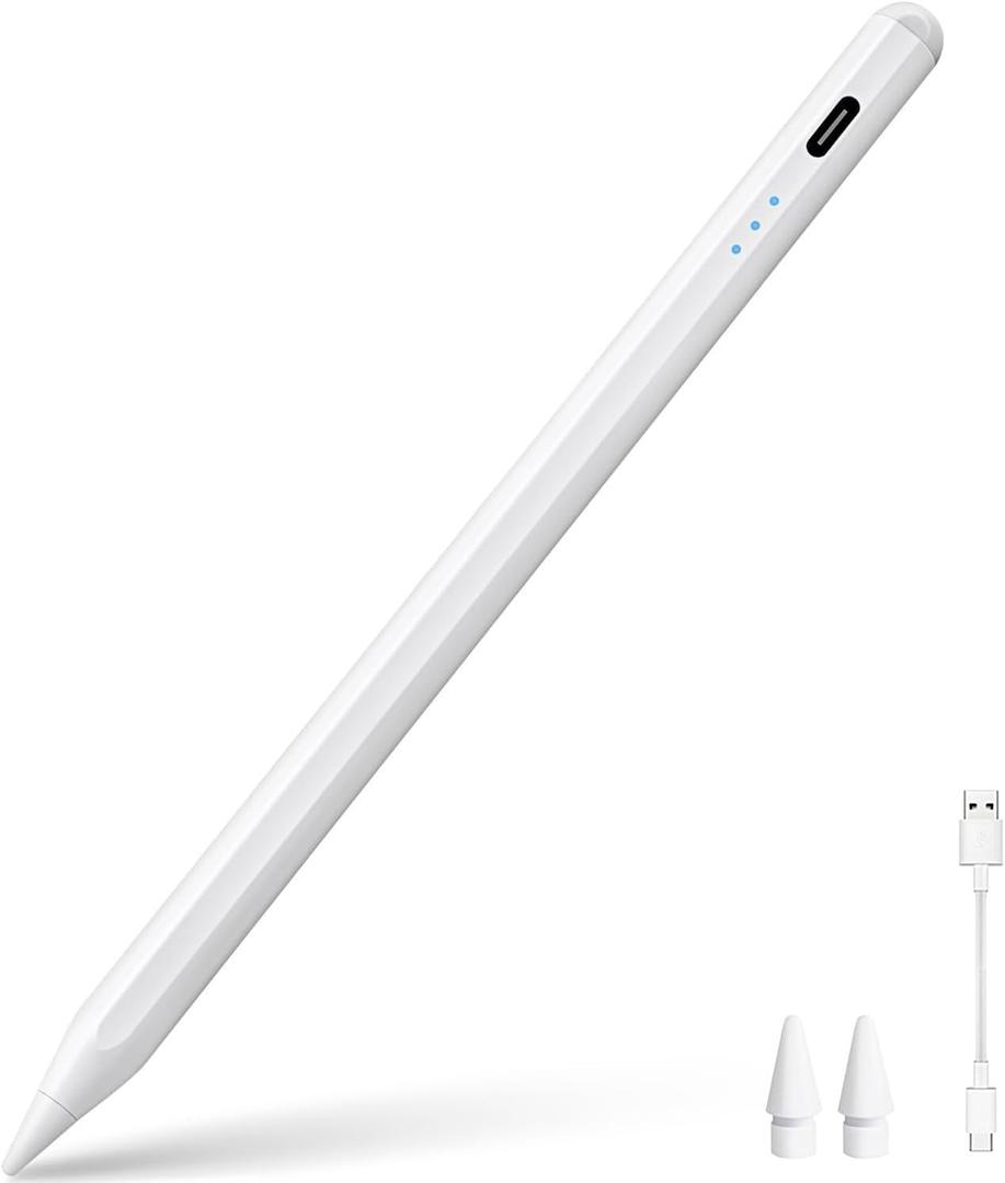 Apple Pencil Active Stylus Pen Compatible with iPad Pro/9/7/6/Mini 5-6/Air3-5 (White)